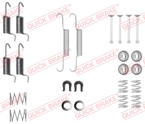 105-0010 QUICK BRAKE Комплект пружинок колодок ручника Mitsubishi Lancer X1