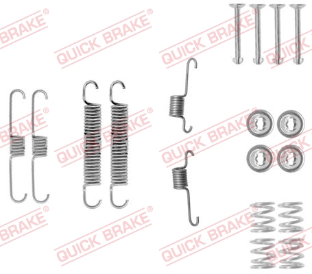 105-0012 QUICK BRAKE Комплект пружинок колодок ручного гальма1