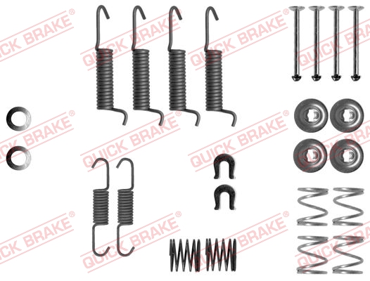 105-0016 QUICK BRAKE Комплект пружинок колодок ручного гальма1