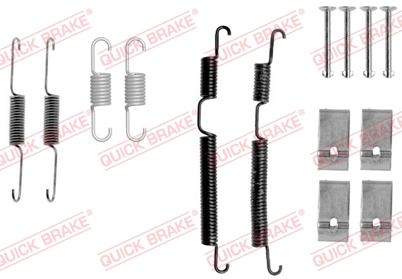 105-0017 QUICK BRAKE Комплект пружинок колодок ручного гальма1