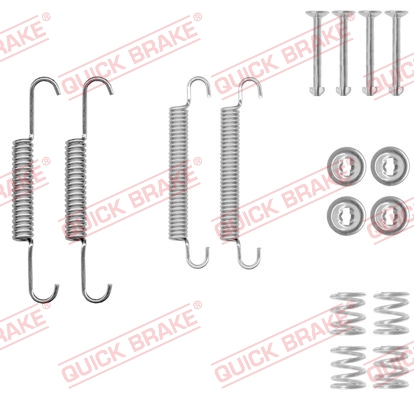 105-0020 QUICK BRAKE Комплект пружинок колодок ручного гальма1