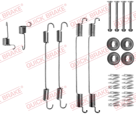 105-0021 QUICK BRAKE Комплект пружинок колодок ручника Dacia Duster/Renault Clio IV 10-1