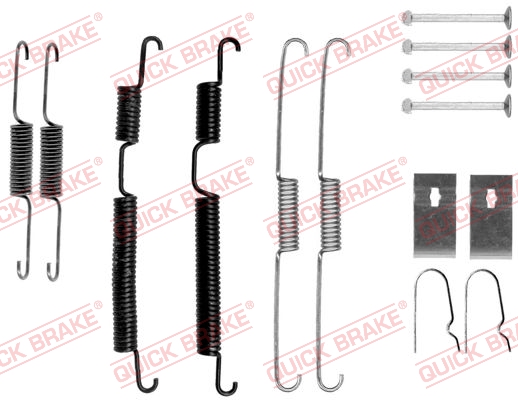 105-0024 QUICK BRAKE Комплект пружинок колодок ручника Hyundai Sonata/Kia Cerato 04- (Mando)1