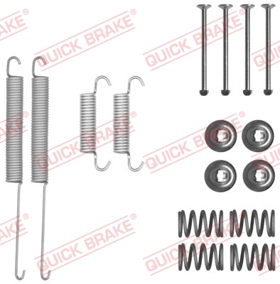 105-0026 QUICK BRAKE Комплект пружинок колодок ручного гальма1