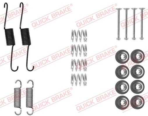105-0031 QUICK BRAKE Комплект пружинок колодок ручного гальма1