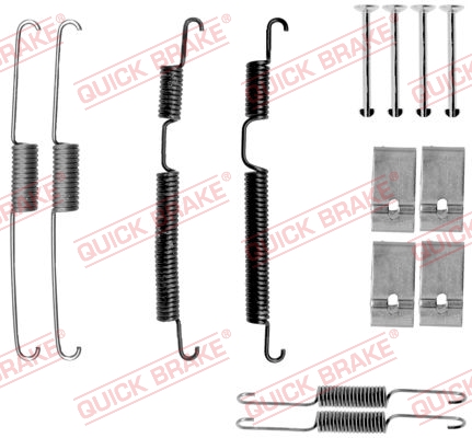 105-0035 QUICK BRAKE Комплект пружинок колодок ручного гальма1