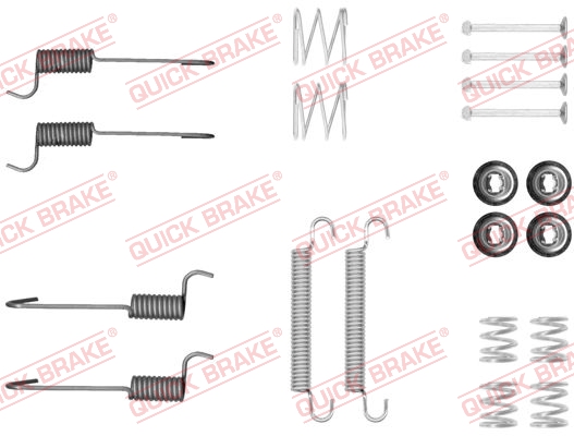 105-0046 QUICK BRAKE Комплект пружинок колодок ручного гальма1