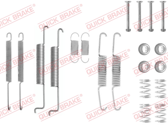 105-0597 QUICK BRAKE Комплект пружинок колодок ручника VW Passat/Audi 80/100 -89 (200x40)1