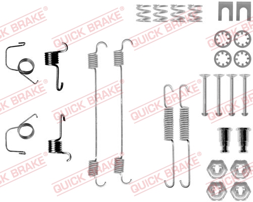 105-0617 QUICK BRAKE Комплект пружинок колодок ручного гальма1