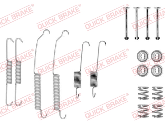 105-0618 QUICK BRAKE Комплект пружинок колодок ручного гальма1