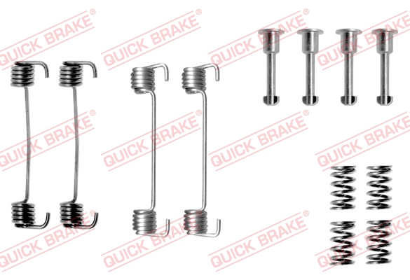 105-0620 QUICK BRAKE Комплект пружинок колодок ручного гальма1