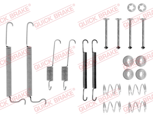 105-0629 QUICK BRAKE Комплект пружинок колодок ручника Opel Vectra A/Ascona C 1.3-2.0i 81-92 (Opel)1