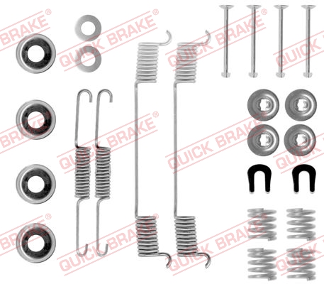 105-0635 QUICK BRAKE Комплект пружинок колодок ручного гальма1