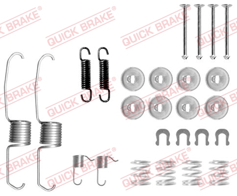 105-0637 QUICK BRAKE Комплект пружинок колодок ручника Toyota Corolla/Camry/Carina II 82-021