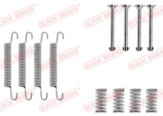 105-0667 QUICK BRAKE Комплект пружинок колодок ручника Opel Omega B/Vectra A 1.8-3.0 86-94 (Ate)1