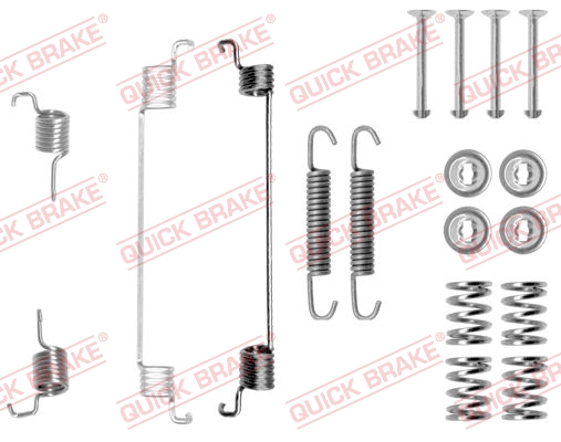 105-0672 QUICK BRAKE Комплект пружинок колодок ручника Fiat Fiorino 1.1-1.7TD 87-01 (Bosch)1