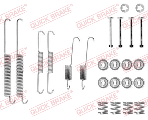 105-0678 QUICK BRAKE Комплект пружинок колодок ручника Renault Logan 1.4-1.6 07- (TRW)1