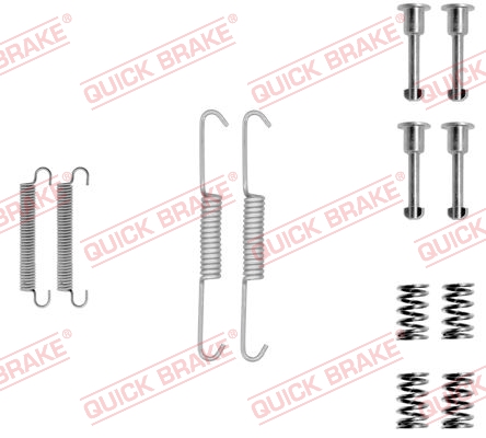 105-0690 QUICK BRAKE Комплект пружинок колодок ручного гальма1