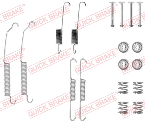 105-0701 QUICK BRAKE Комплект пружинок колодок ручного гальма1