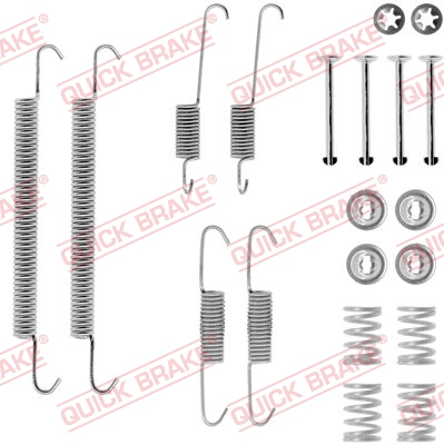 105-0707 QUICK BRAKE Комплект пружинок колодок ручника BMW 3(E36)/5(E39) 91-031