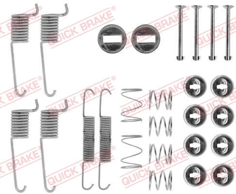105-0714 QUICK BRAKE Комплект пружинок колодок ручника MB 207-210D1