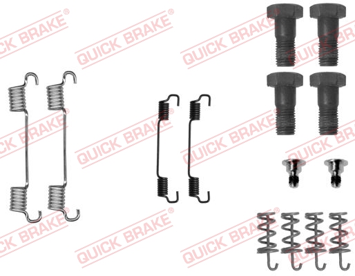 105-0716 QUICK BRAKE Комплект пружинок колодок ручного гальма1