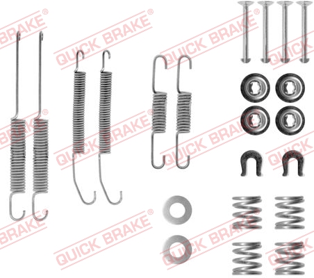 105-0718 QUICK BRAKE Комплект пружинок колодок ручника Nissan Almera/Pulsar/Sunny III 90-1