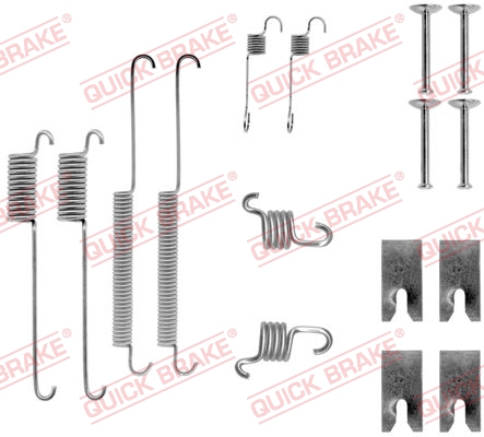 105-0732 QUICK BRAKE Комплект пружинок колодок ручного гальма1
