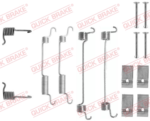 105-0735 QUICK BRAKE Комплект пружинок колодок ручного гальма1