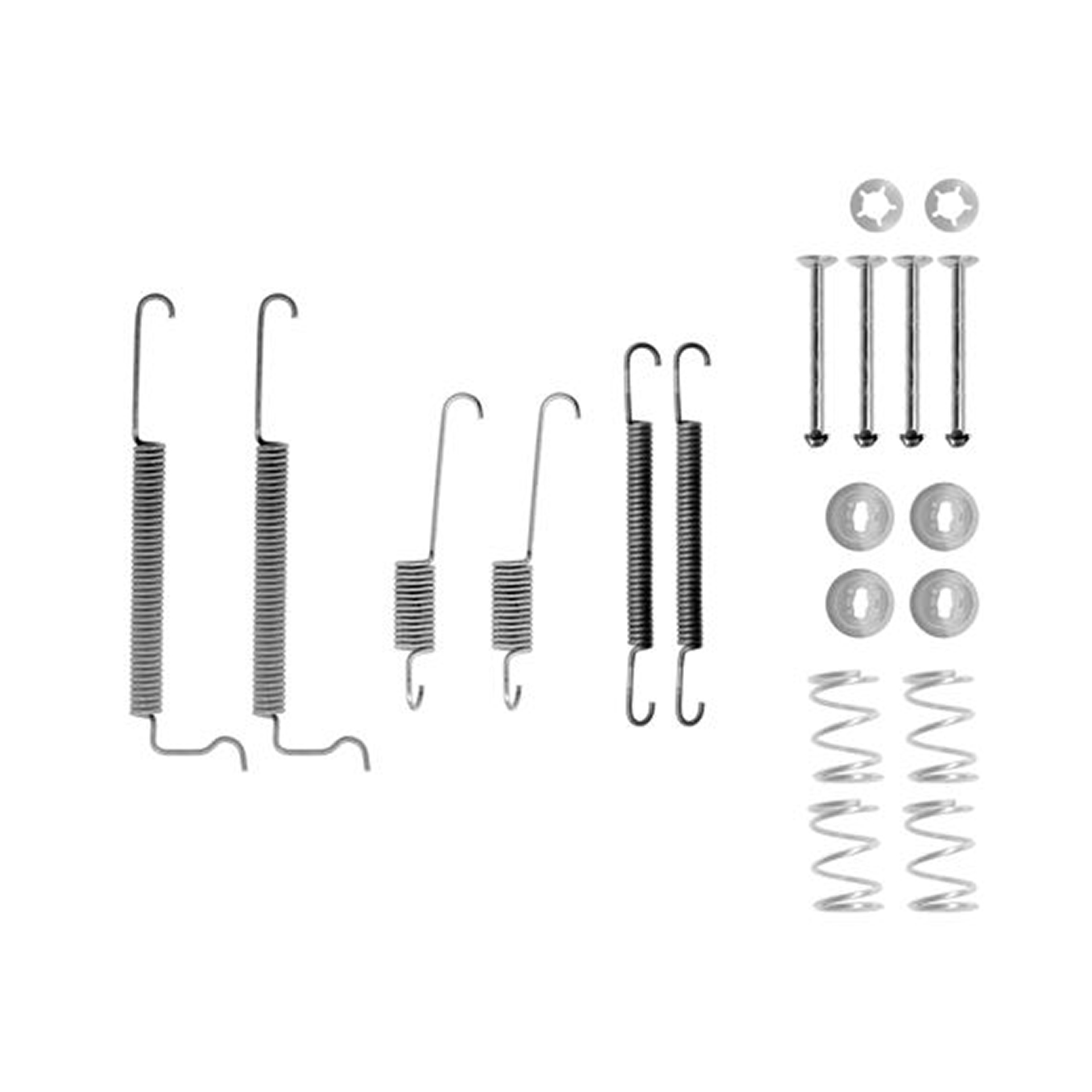 105-0744 QUICK BRAKE Комплект пружинок колодок ручного гальма1