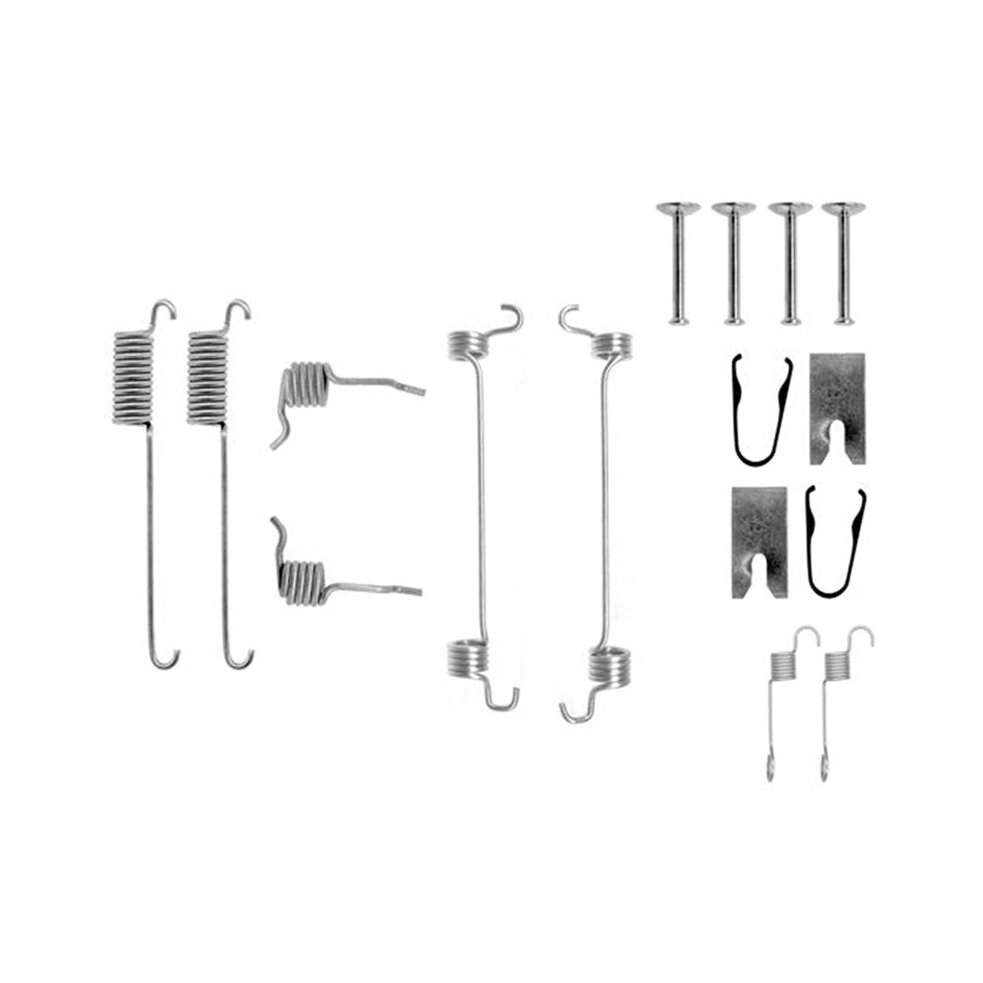 105-0751 QUICK BRAKE Комплект пружинок колодок ручника Ford Escort 1.3-1.8 90-00 (TRW)1