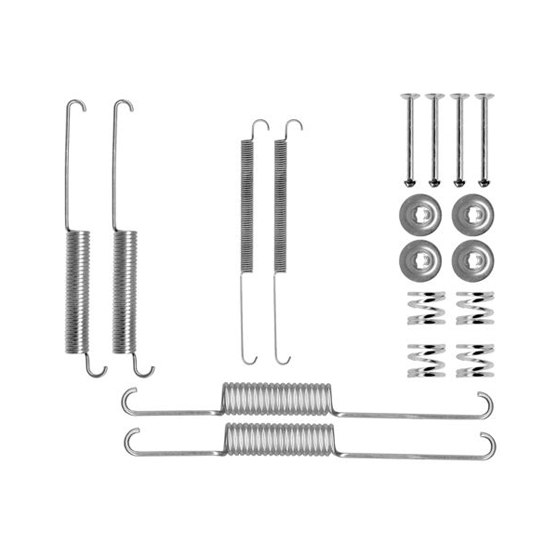 105-0758 QUICK BRAKE Комплект пружинок колодок ручного гальма1