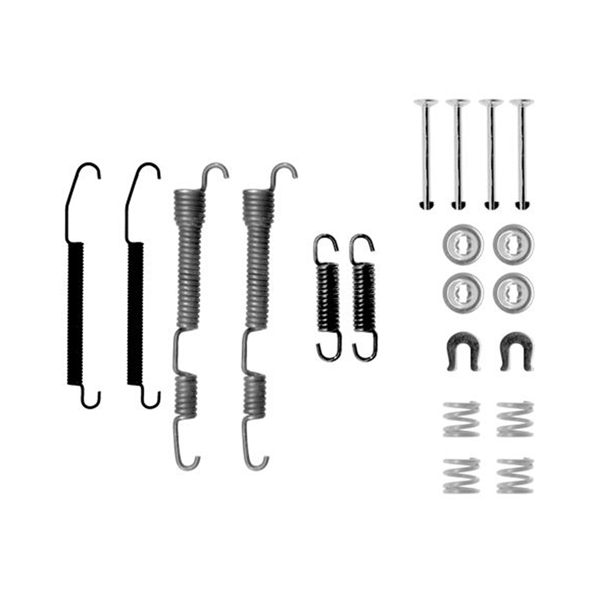 105-0761 QUICK BRAKE Комплект пружинок колодок ручного гальма1