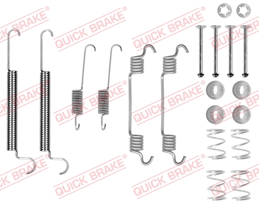 105-0766 QUICK BRAKE Комплект пружинок колодок ручника Opel Combo 1.3CDTI-1.7DTI 01- (TRW)1