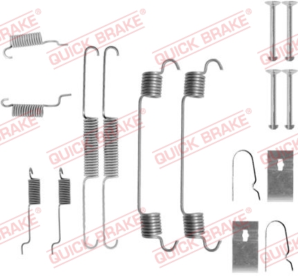 105-0767 QUICK BRAKE Комплект пружинок колодок ручного гальма1