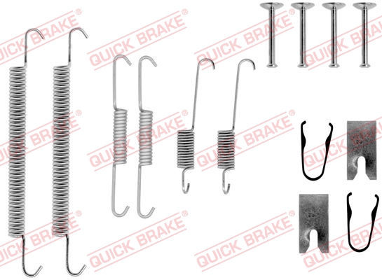 105-0771 QUICK BRAKE Комплект пружинок колодок ручного гальма1