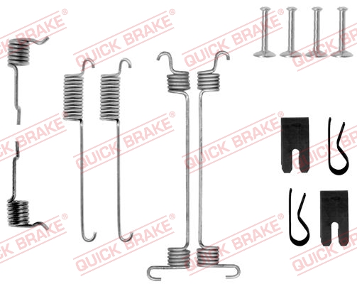 105-0772 QUICK BRAKE Комплект пружинок колодок ручного гальма1