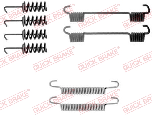 105-0775 QUICK BRAKE Комплект пружинок колодок ручника VW LT 46/MB Sprinter 412 95- (170x40) (Ate)1