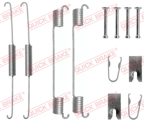 105-0781 QUICK BRAKE Комплект пружинок колодок ручного гальма1