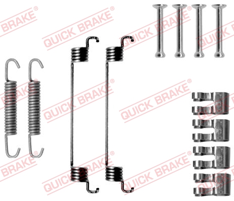 105-0783 QUICK BRAKE Комплект пружинок колодок ручного гальма1