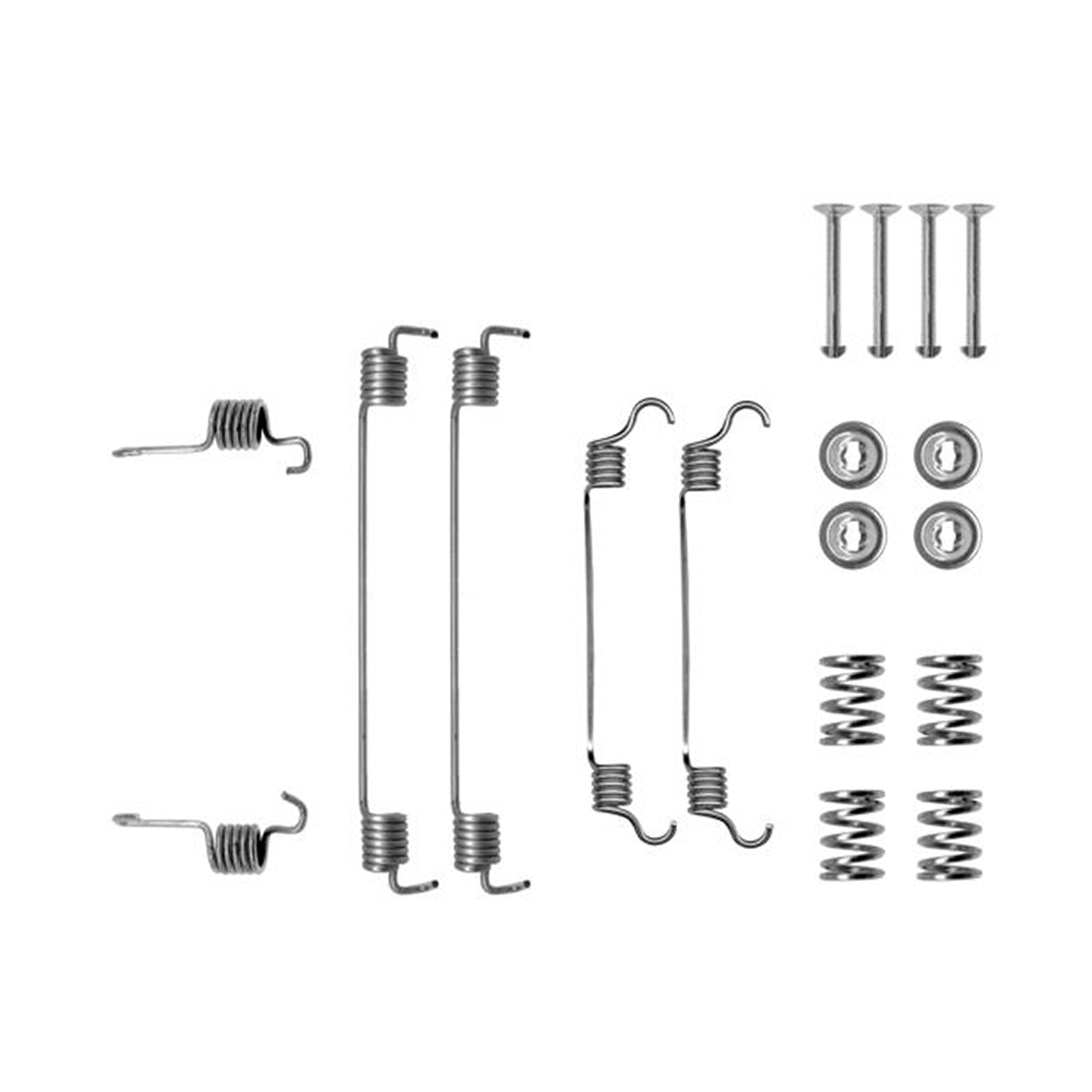 105-0784 QUICK BRAKE Комплект пружинок колодок ручного гальма1