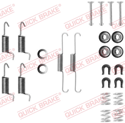 105-0788 QUICK BRAKE Комплект пружинок колодок ручника Mitsubishi Lancer/Galant 1.3-2.5 92- (Akebono1