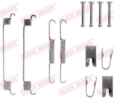 105-0789 QUICK BRAKE Комплект пружинок колодок ручного гальма1