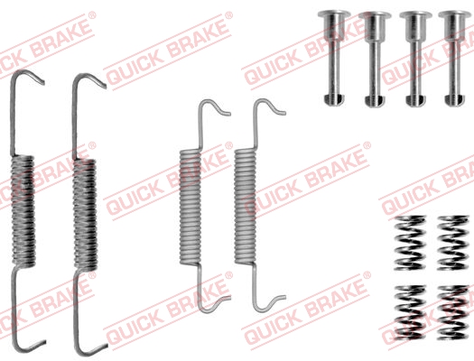 105-0793 QUICK BRAKE Комплект пружинок колодок ручника Fiat Ulysse/Peugeot 406 95- (185x30)1