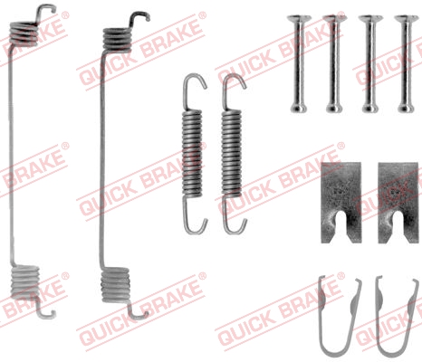 105-0794 QUICK BRAKE Комплект пружинок колодок ручника Ford Fiesta 1.3-1.8 95-08 (Lockheed)1