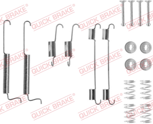 105-0795 QUICK BRAKE Комплект пружинок колодок ручника Daewoo Matiz/Chevrolet Matiz 0.8/1.0 98- (Dae1