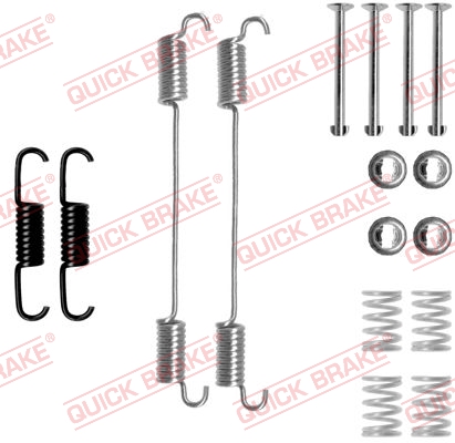 105-0796 QUICK BRAKE Комплект пружинок колодок ручника Fiat Doblo 01-1