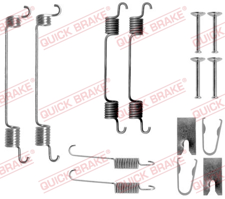 105-0797 QUICK BRAKE Комплект пружинок колодок ручного гальма1