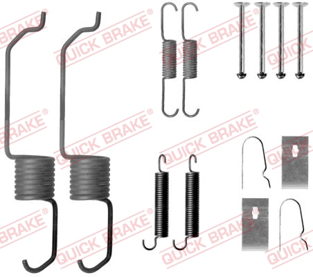 105-0798 QUICK BRAKE Комплект пружинок колодок ручного гальма1