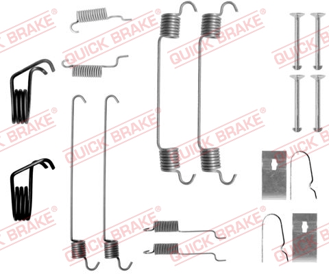 105-0799 QUICK BRAKE Комплект пружинок колодок ручного гальма1